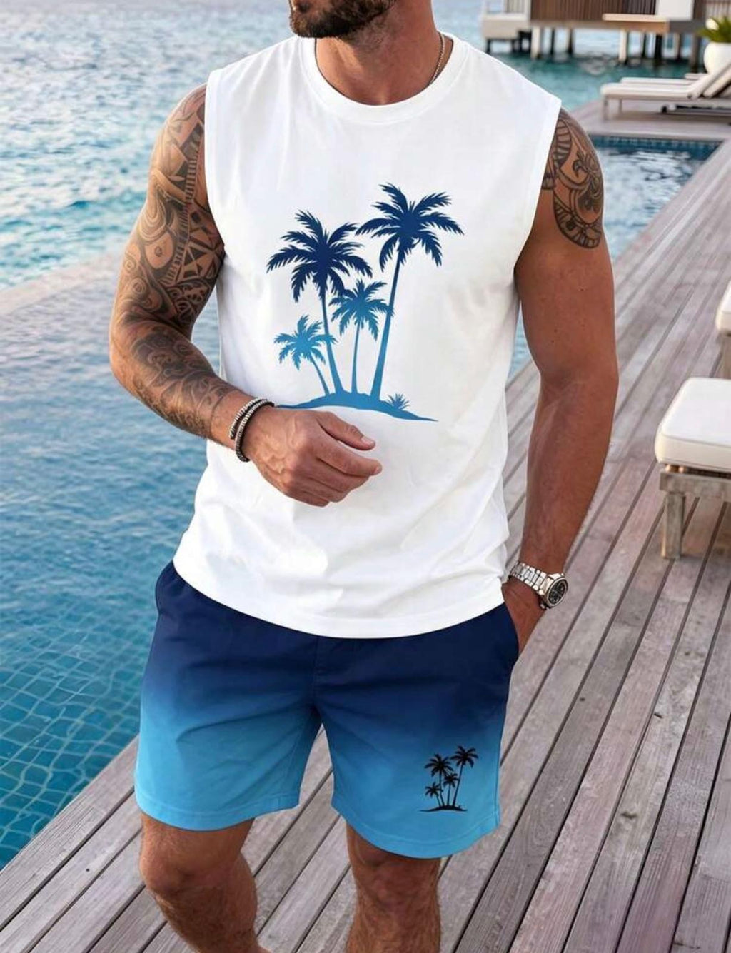 Ensemble de plage décontracté pour hommes