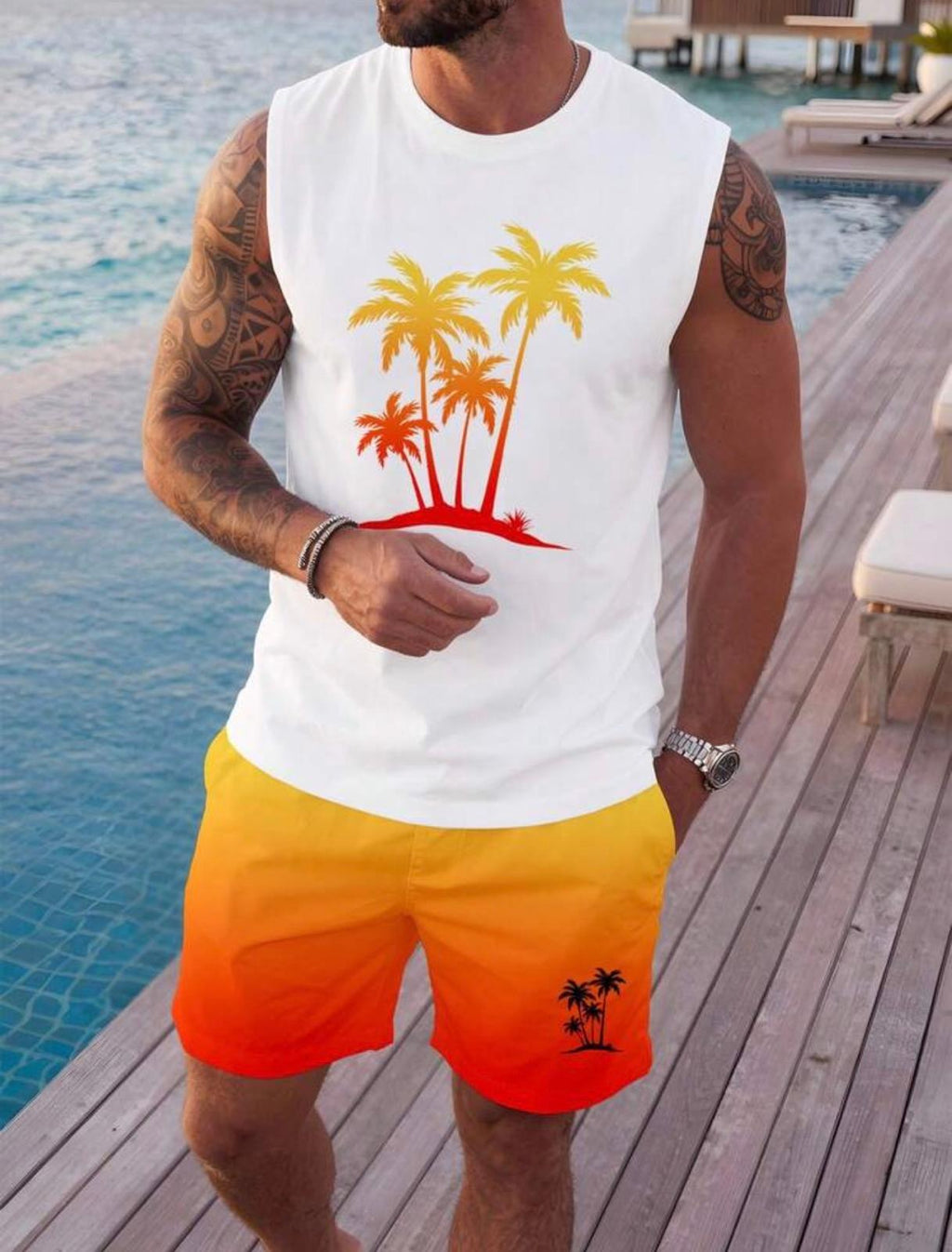 Ensemble de plage décontracté pour hommes