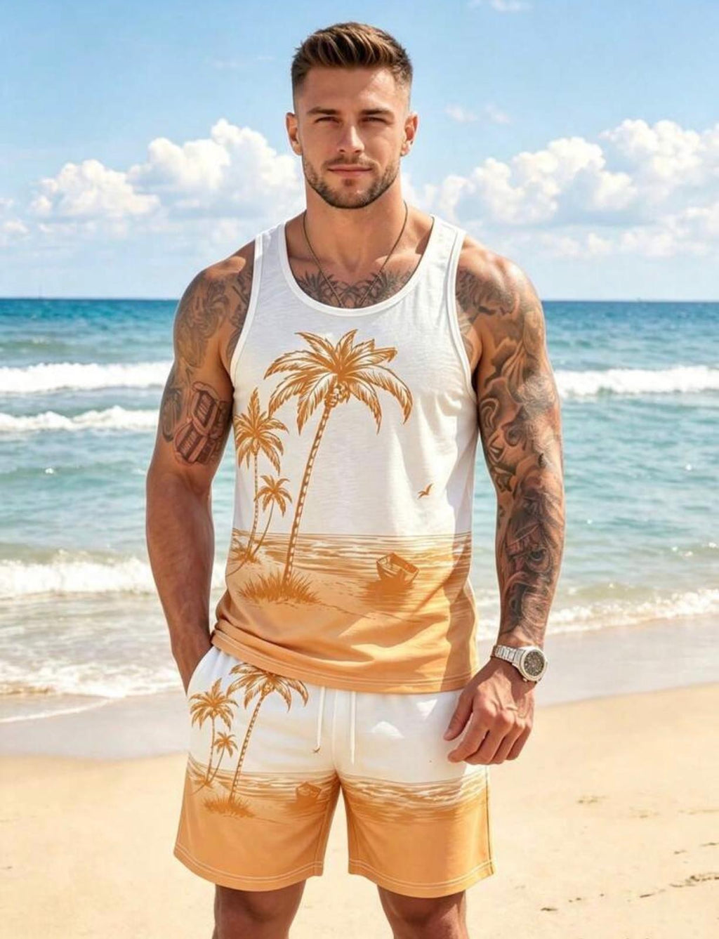 Ensemble de plage décontracté pour hommes